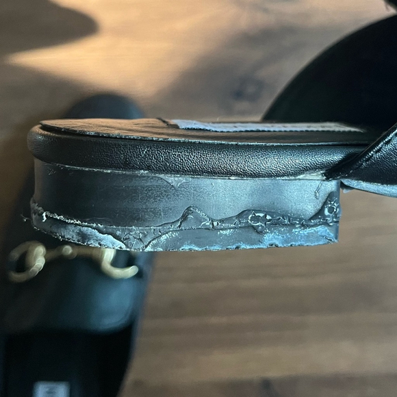 Steve Madden Gold Buckle Mules - Picture 6 of 10